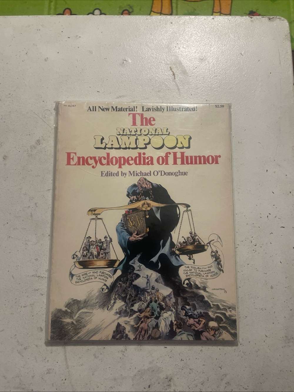 The National Lampoon Encyclopedia of Humor - Cream Cover Book